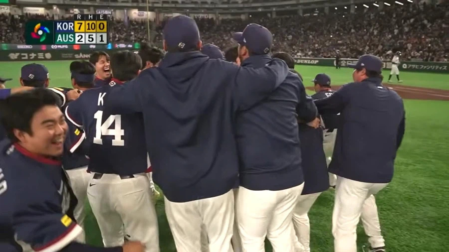 [야구] 한국, 17년 만에 기적같은 8강 진출…'도쿄에서 마이애미로'